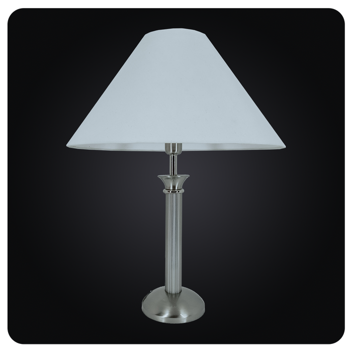 Satin Greek Elegance E27 Table Lamp