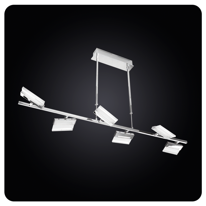 Faladesa K L O P 21120 Elegant Chrome Adjustable LED Pendant Light