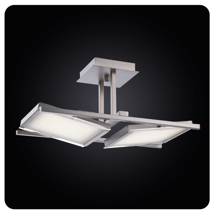 Faladesa Alioth 30177 Chrome Dual LED Ceiling Light