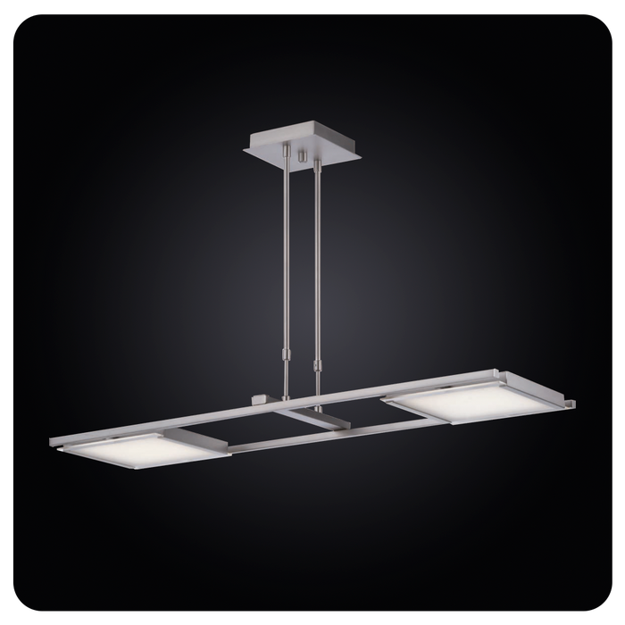 Faladesa Alioth 21036 Chrome Dual Panel LED Pendant