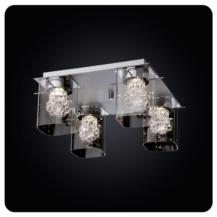 Faladesa X T R A 1681 Elegant Chrome LED Ceiling Light for Stylish Interiors