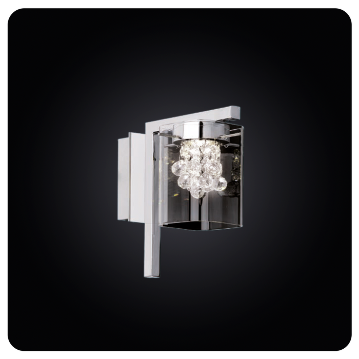 Faladesa X T R A 40456 Elegant Crystal and Metal Wall Sconce for Modern Interiors