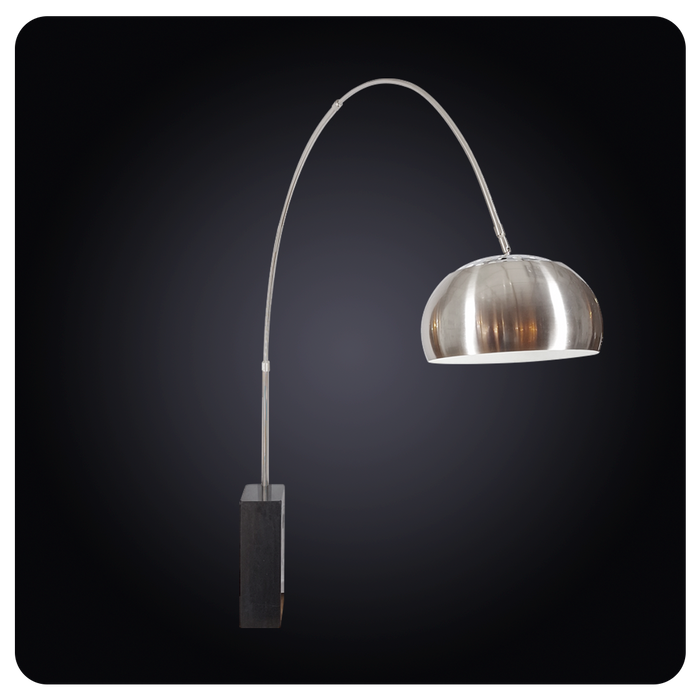 Adjustable Marble Chrome Arc Floor Lamp MOD**