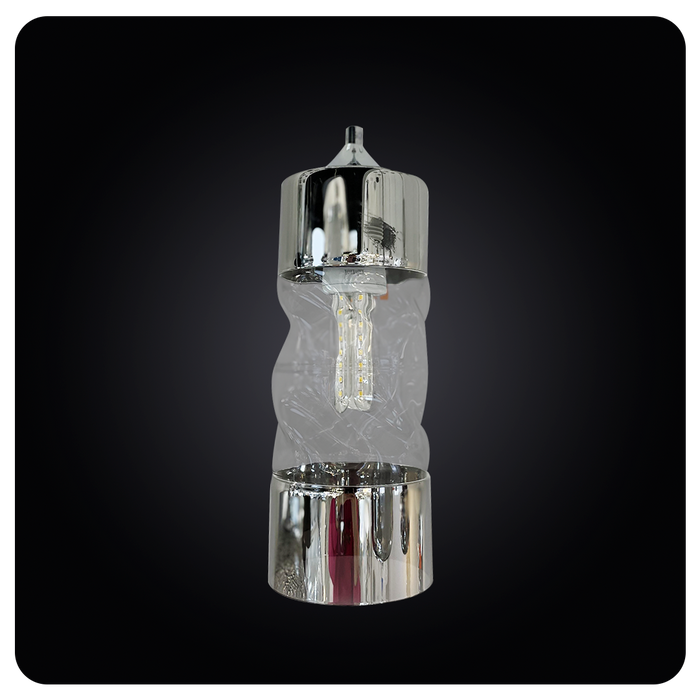 Modern Silver LED Cylinder Pendant 38-DY7025-1P