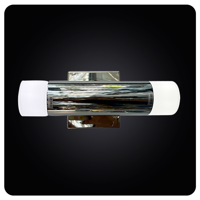 Sleek Chrome Dual E27 LED Wall Sconce Light 40-MT3050-2W