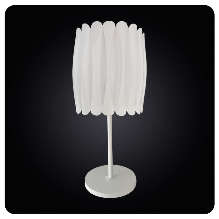 Elegant Pleated Fabric Table Lamp Soft Glow Design 63-7008-AS