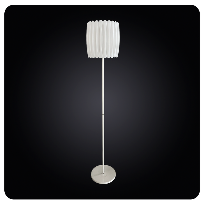 Minimalist Pleated Shade Floor Lamp Lighting 63-7010-AS