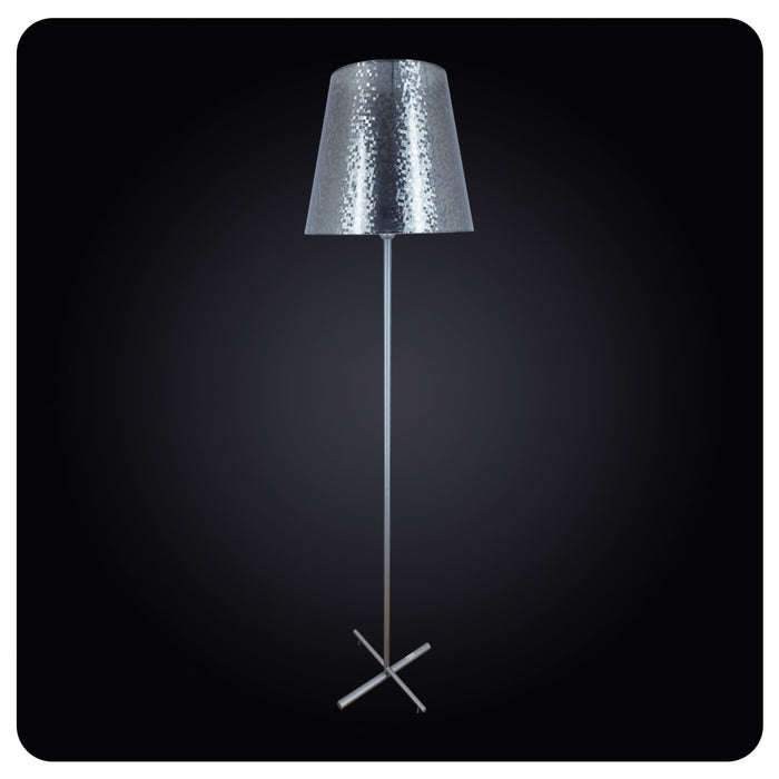 Sophisticated Silver Elliptical Floor Lamp