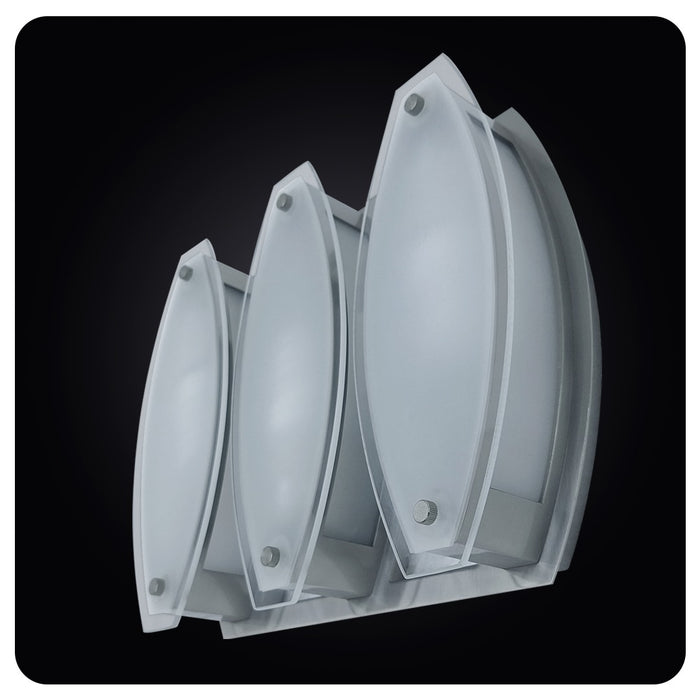 Luxe Oval Glass Chrome Wall Sconce